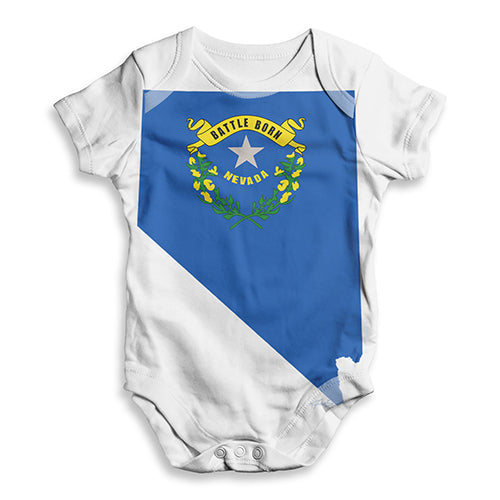 USA States and Flags Nevada Baby Unisex ALL-OVER PRINT Baby Grow Bodysuit