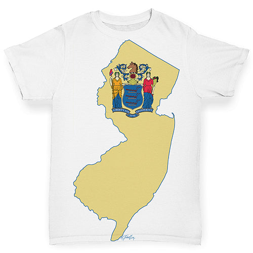 USA States and Flags New Jersey Baby Toddler ALL-OVER PRINT Baby T-shirt