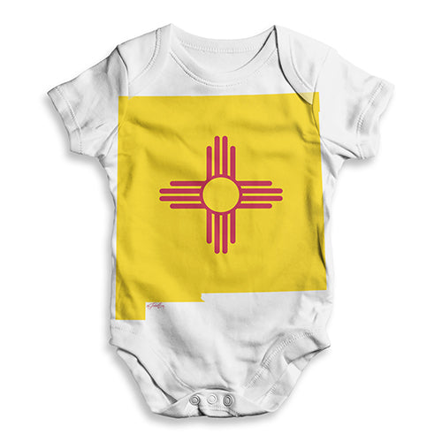 USA States and Flags New Mexico Baby Unisex ALL-OVER PRINT Baby Grow Bodysuit