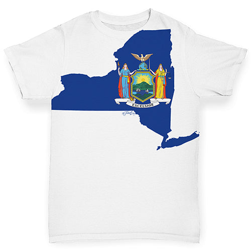 USA States and Flags New York Baby Toddler ALL-OVER PRINT Baby T-shirt