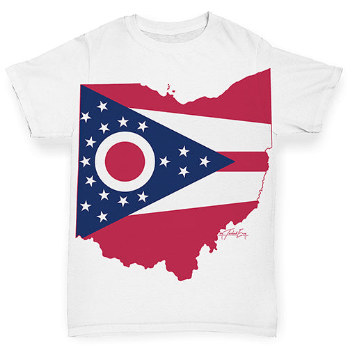 USA States and Flags Ohio Baby Toddler ALL-OVER PRINT Baby T-shirt