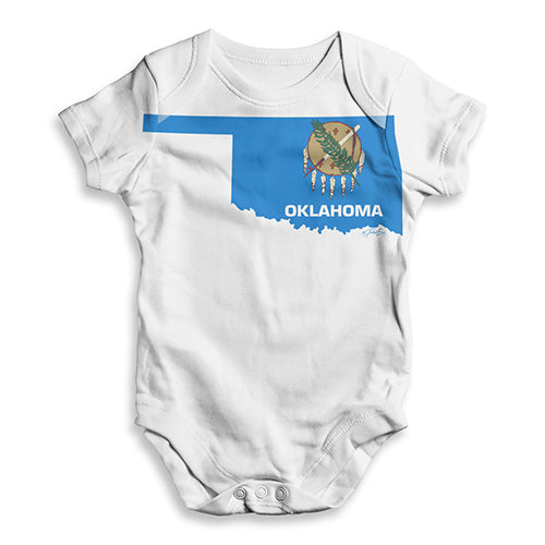 USA States and Flags Oklahoma Baby Unisex ALL-OVER PRINT Baby Grow Bodysuit