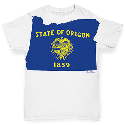 USA States and Flags Oregon Baby Toddler ALL-OVER PRINT Baby T-shirt