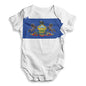 USA States and Flags Pennsylvania Baby Unisex ALL-OVER PRINT Baby Grow Bodysuit