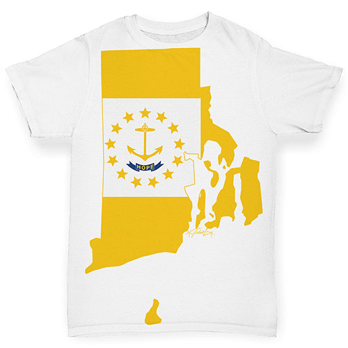 USA States and Flags Rhode Island Baby Toddler ALL-OVER PRINT Baby T-shirt
