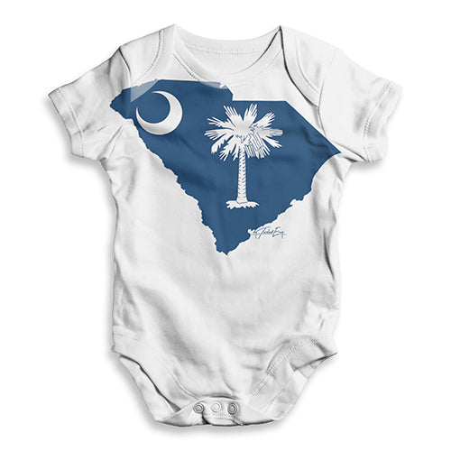 USA States and Flags South Carolina Baby Unisex ALL-OVER PRINT Baby Grow Bodysuit
