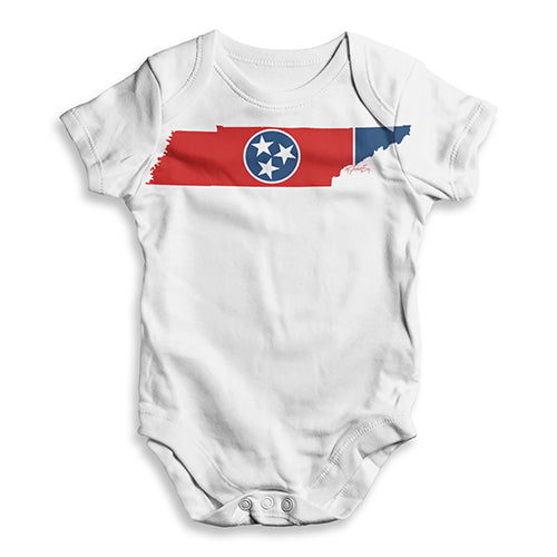 USA States and Flags Tennessee Baby Unisex ALL-OVER PRINT Baby Grow Bodysuit