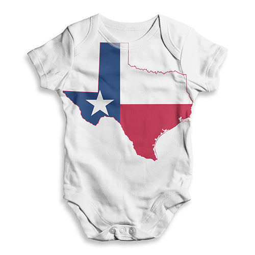 USA States and Flags Texas Baby Unisex ALL-OVER PRINT Baby Grow Bodysuit