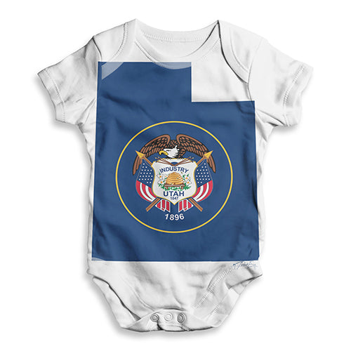 USA States and Flags Utah Baby Unisex ALL-OVER PRINT Baby Grow Bodysuit