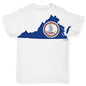 USA States and Flags Virginia Baby Toddler ALL-OVER PRINT Baby T-shirt