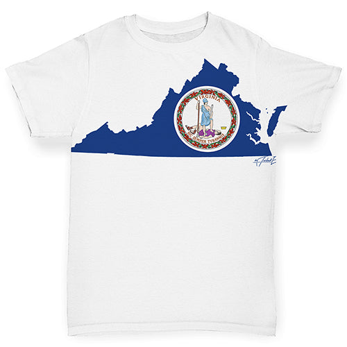 USA States and Flags Virginia Baby Toddler ALL-OVER PRINT Baby T-shirt