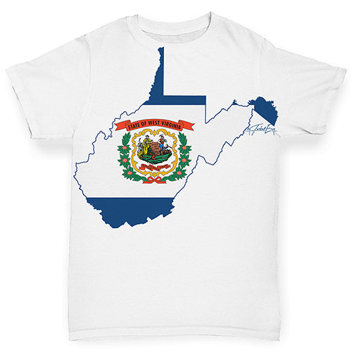 USA States and Flags West Virginia Baby Toddler ALL-OVER PRINT Baby T-shirt