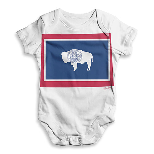 USA States and Flags Wyoming Baby Unisex ALL-OVER PRINT Baby Grow Bodysuit