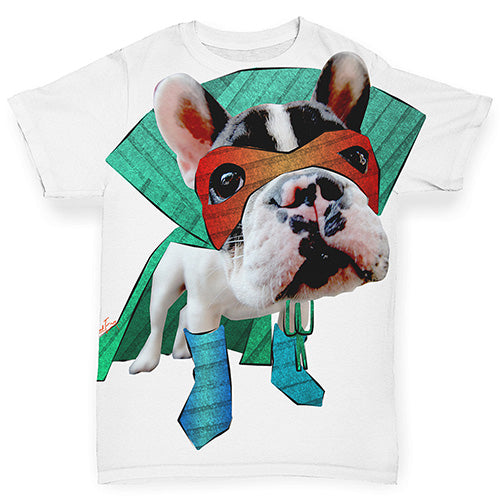 Super Hero French Bulldog Baby Toddler ALL-OVER PRINT Baby T-shirt