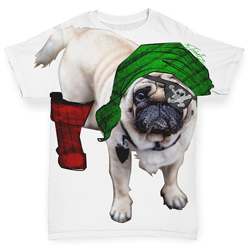 One-Eyed Pirate Pug Baby Toddler ALL-OVER PRINT Baby T-shirt