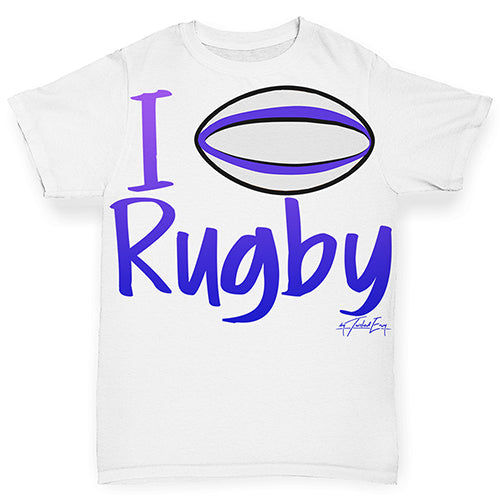 I Love Rugby Baby Toddler ALL-OVER PRINT Baby T-shirt