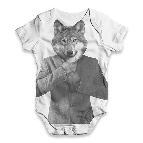 Mr Wolf Baby Unisex ALL-OVER PRINT Baby Grow Bodysuit
