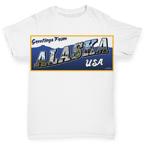 Greetings From Alaska USA Baby Toddler ALL-OVER PRINT Baby T-shirt