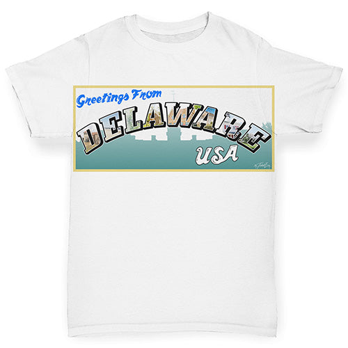 Greetings From Delaware USA Baby Toddler ALL-OVER PRINT Baby T-shirt