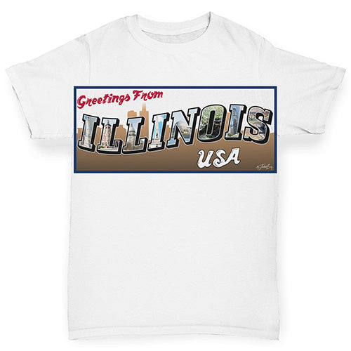 Greetings From Illinois Baby Toddler ALL-OVER PRINT Baby T-shirt