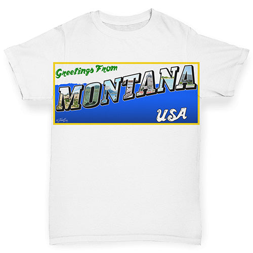Greetings From Montana USA Baby Toddler ALL-OVER PRINT Baby T-shirt