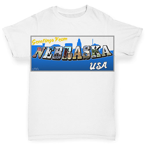 Greetings From Nebraska USA Baby Toddler ALL-OVER PRINT Baby T-shirt