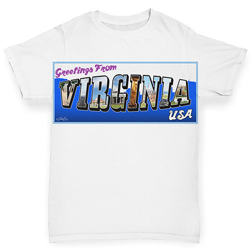 Greetings From Virginia USA Baby Toddler ALL-OVER PRINT Baby T-shirt