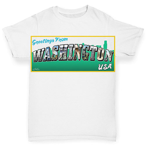 Greetings From Washington USA Baby Toddler ALL-OVER PRINT Baby T-shirt
