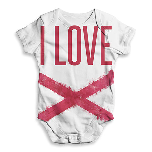 I Love Northern Ireland St Patrick's Baby Unisex ALL-OVER PRINT Baby Grow Bodysuit