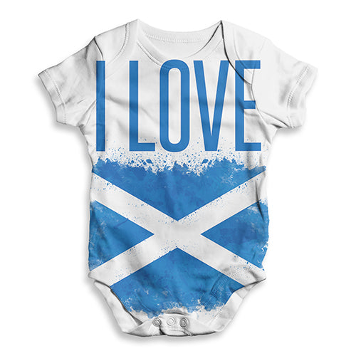 I Love Scotland Baby Unisex ALL-OVER PRINT Baby Grow Bodysuit