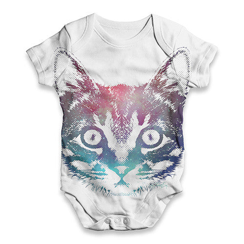 Jinks Galactic Cat Face Baby Unisex ALL-OVER PRINT Baby Grow Bodysuit