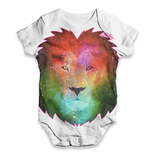 Galaxy Lion Head Baby Unisex ALL-OVER PRINT Baby Grow Bodysuit