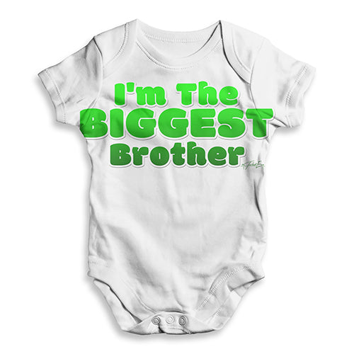 I'm The Biggest Brother Baby Unisex ALL-OVER PRINT Baby Grow Bodysuit