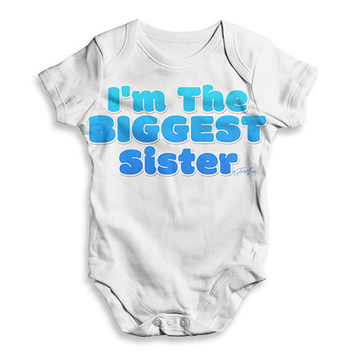 I'm The Biggest Sister Baby Unisex ALL-OVER PRINT Baby Grow Bodysuit