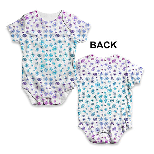 Ombre Snowflakes Baby Unisex ALL-OVER PRINT Baby Grow Bodysuit