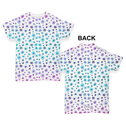 Ombre Snowflakes Baby Toddler ALL-OVER PRINT Baby T-shirt