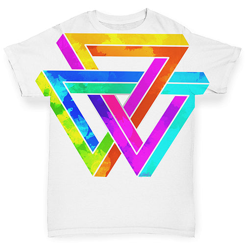 Geometric Rainbow Penrose Triangle Baby Toddler ALL-OVER PRINT Baby T-shirt