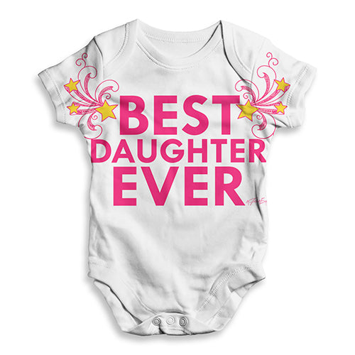 Best Daughter Ever Baby Unisex ALL-OVER PRINT Baby Grow Bodysuit