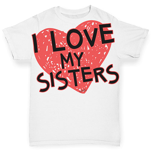 I Love My Sisters Baby Toddler ALL-OVER PRINT Baby T-shirt