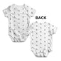 Alphabet Monogram Letter A Baby Unisex ALL-OVER PRINT Baby Grow Bodysuit