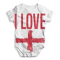 I Love England Baby Unisex ALL-OVER PRINT Baby Grow Bodysuit