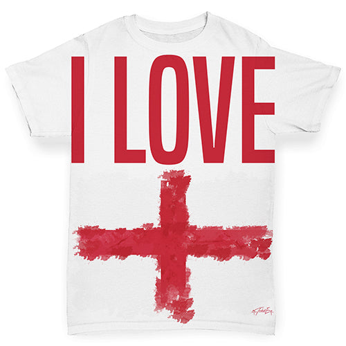 I Love England Baby Toddler ALL-OVER PRINT Baby T-shirt