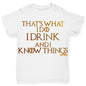 I Drink And I Know Things Baby Toddler ALL-OVER PRINT Baby T-shirt