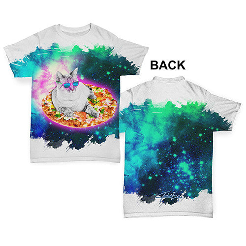 Surfing Pizza Cat In Space Baby Toddler ALL-OVER PRINT Baby T-shirt