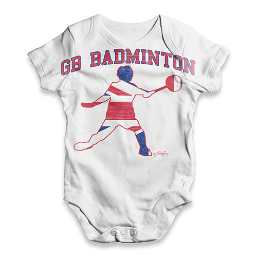 GB Badminton Baby Unisex ALL-OVER PRINT Baby Grow Bodysuit