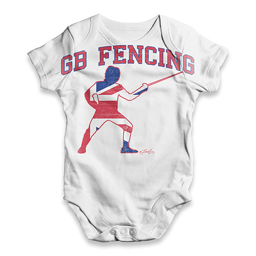 GB Fencing Baby Unisex ALL-OVER PRINT Baby Grow Bodysuit
