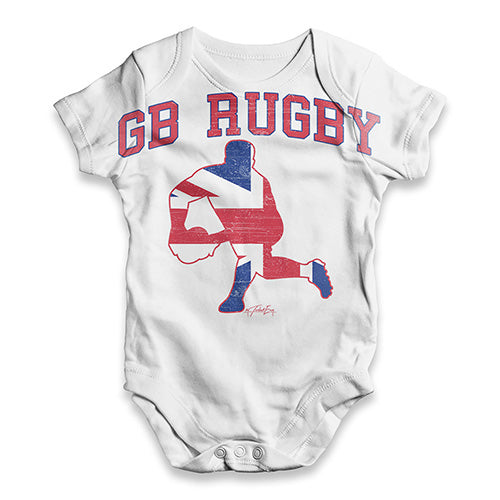 GB Rugby Baby Unisex ALL-OVER PRINT Baby Grow Bodysuit