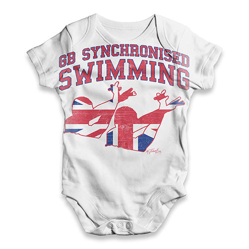 GB Synchronised Swimming Baby Unisex ALL-OVER PRINT Baby Grow Bodysuit