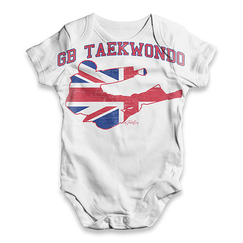 GB Taekwondo Baby Unisex ALL-OVER PRINT Baby Grow Bodysuit