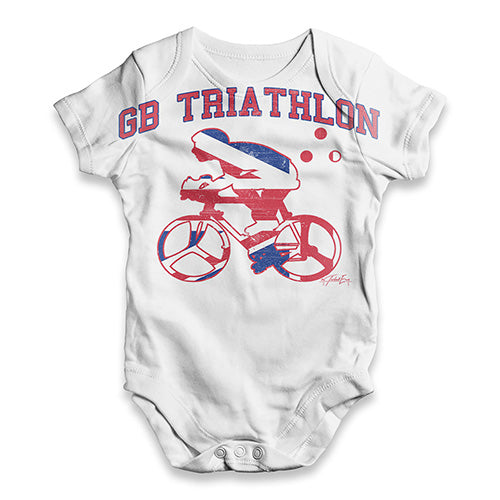 GB Triathlon Baby Unisex ALL-OVER PRINT Baby Grow Bodysuit